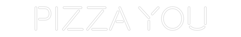 Custom Neon: pizza you