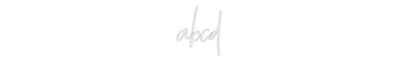 Custom Neon: abcd