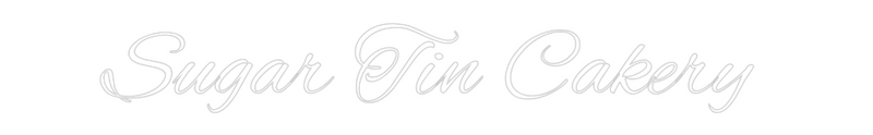 Custom Neon: Sugar Tin Cak...