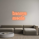 Custom Neon: kennys
meals