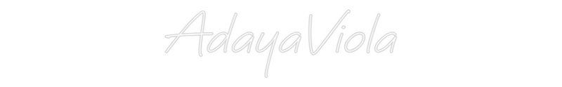 Custom Neon: AdayaViola