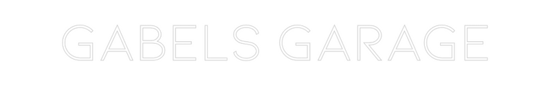 Custom Neon: Gabels Garage
