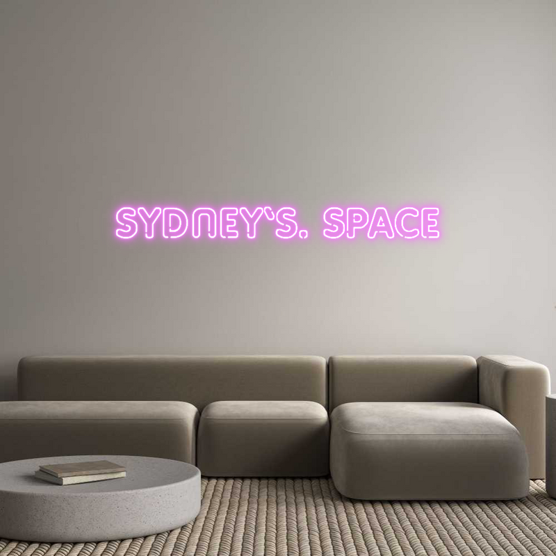 Custom Neon: SYDNEY’S. SPACE