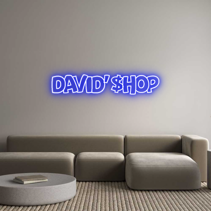 Custom Neon: David'$hop