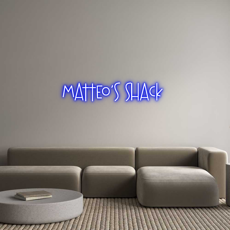 Custom Neon: Matteo’s shack