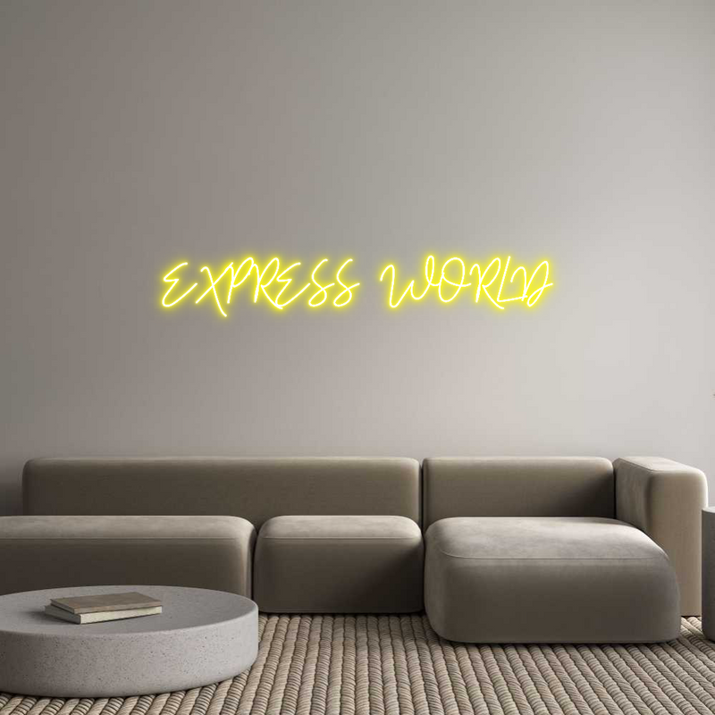 Custom Neon: EXPRESS WORLD