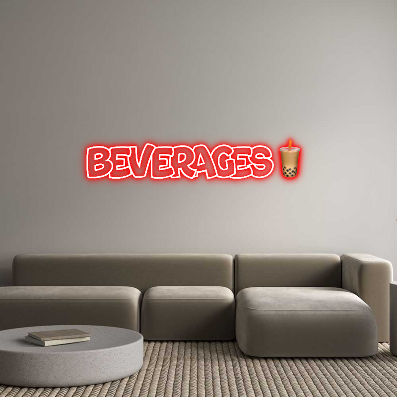 Custom Neon: BEVERAGES🧋