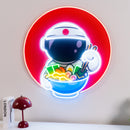 Astronaut Eating Ramen Led Neon Acrylic Artwork