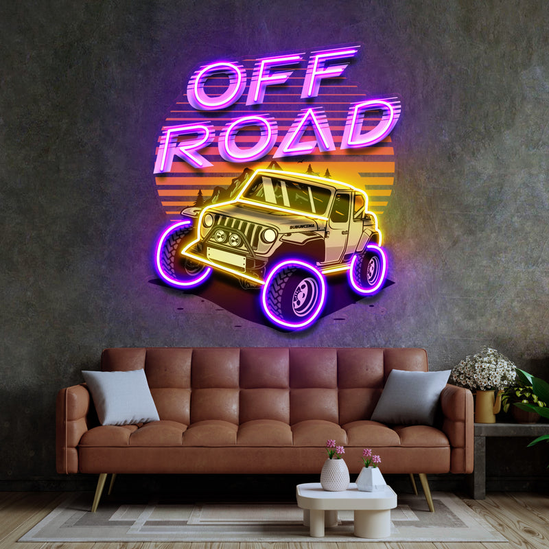 Adventure 4x4 LED Neon Sign Light Pop Art