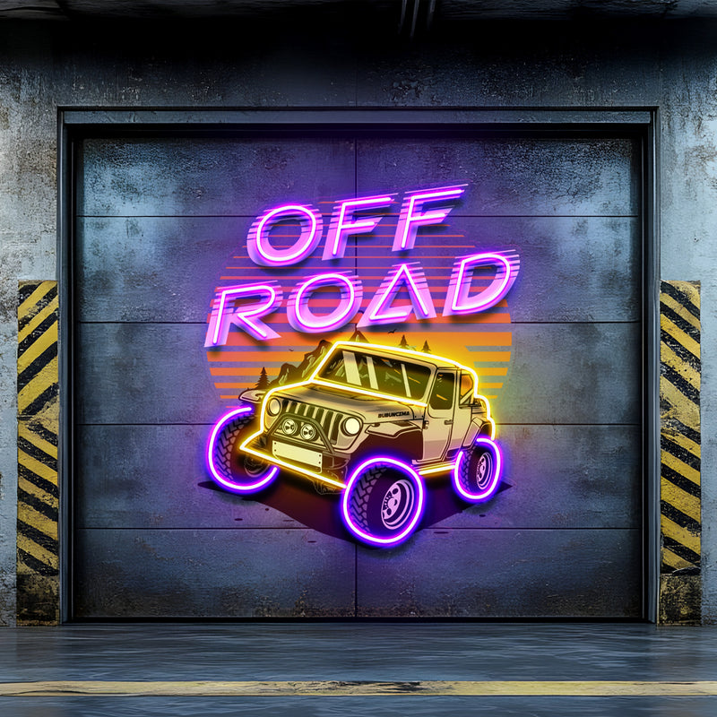 Adventure 4x4 LED Neon Sign Light Pop Art