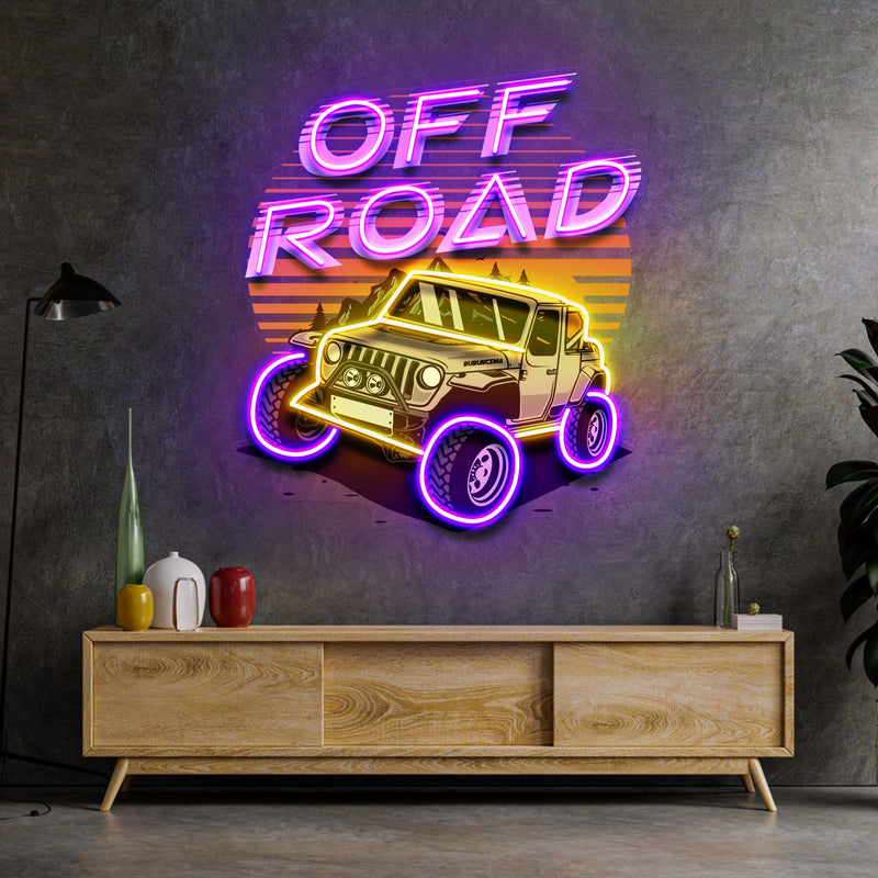 Adventure 4x4 LED Neon Sign Light Pop Art