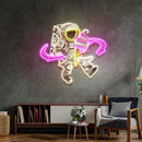Astronaut Ice Cream Led Neon Acrylic Artwork - Custom Neon Signs | LED Neon Signs | Zanvis Neon®