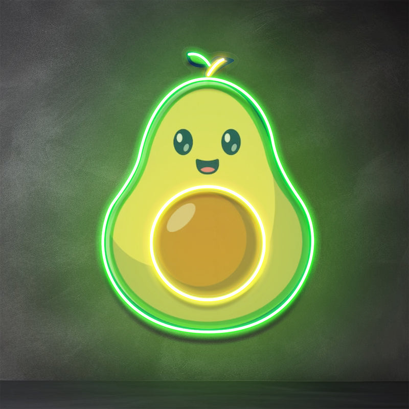 Avocado Baby Led Neon Acrylic Artwork