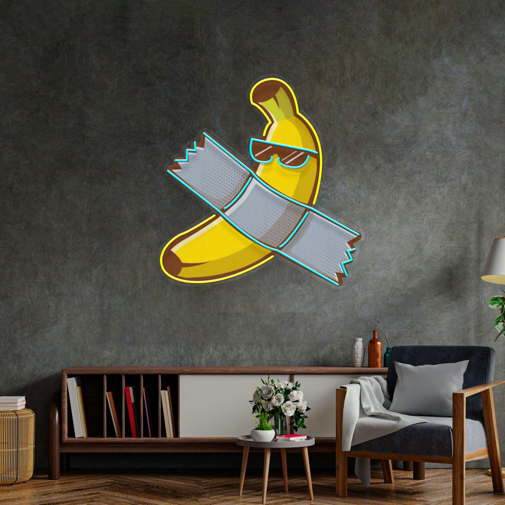 Banana Chilling Led Neon Acrylic Artwork - Custom Neon Signs | LED Neon Signs | Zanvis Neon®