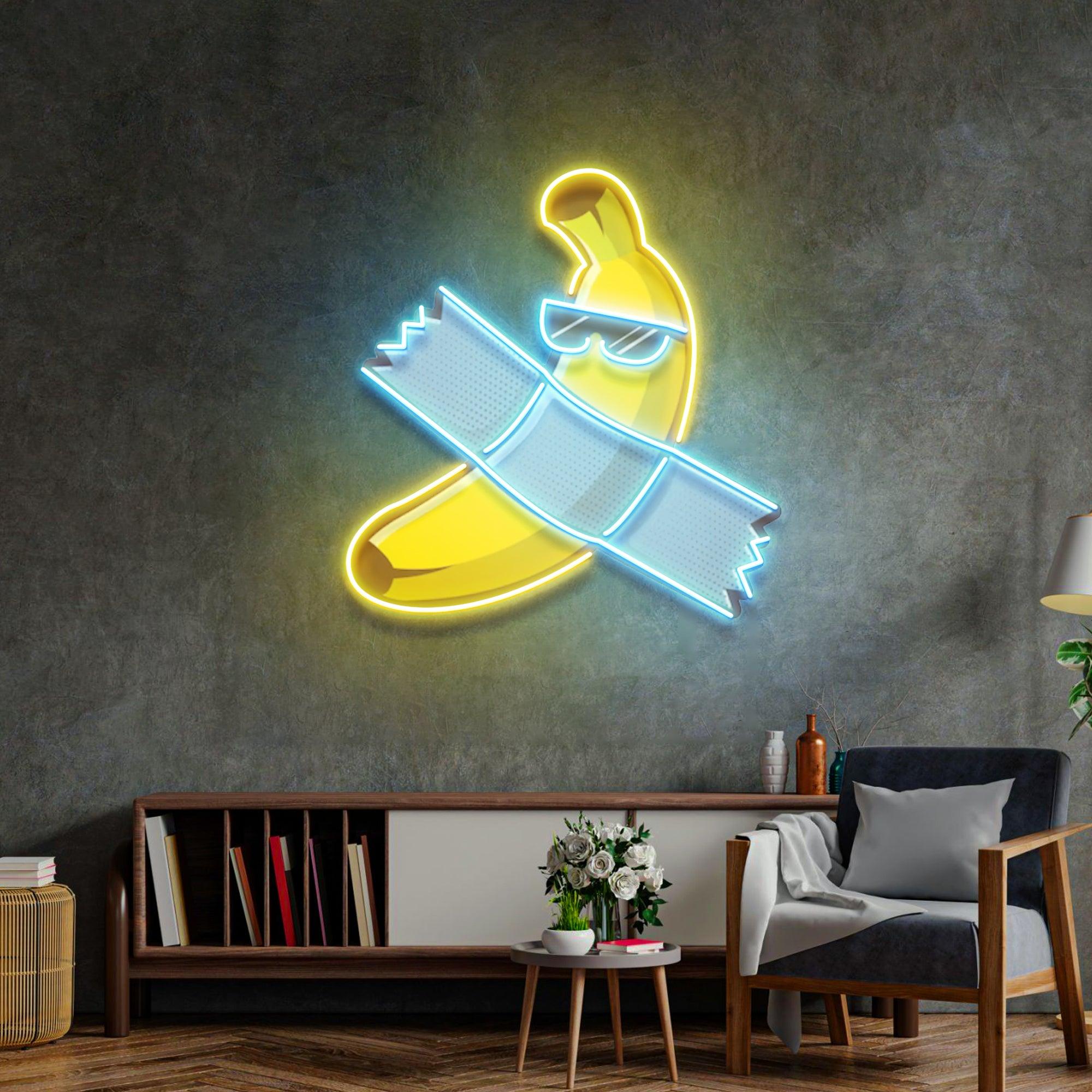 Banana Chilling Led Neon Acrylic Artwork - Custom Neon Signs | LED Neon Signs | Zanvis Neon®