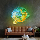 Banana Mint Cartoon LED Neon Sign Light Pop Art