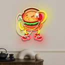 Burger Beats Mode LED Neon Sign Light Pop Art