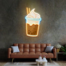 Choco Milktea Led Neon Acrylic Artwork - Custom Neon Signs | LED Neon Signs | Zanvis Neon®