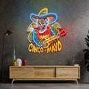Cinco De Mayo Skull LED Neon Sign Light Pop Art
