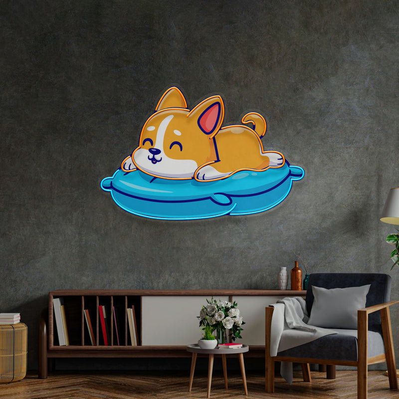 Cute Cat Chilling LED Neon Sign Light Pop Art