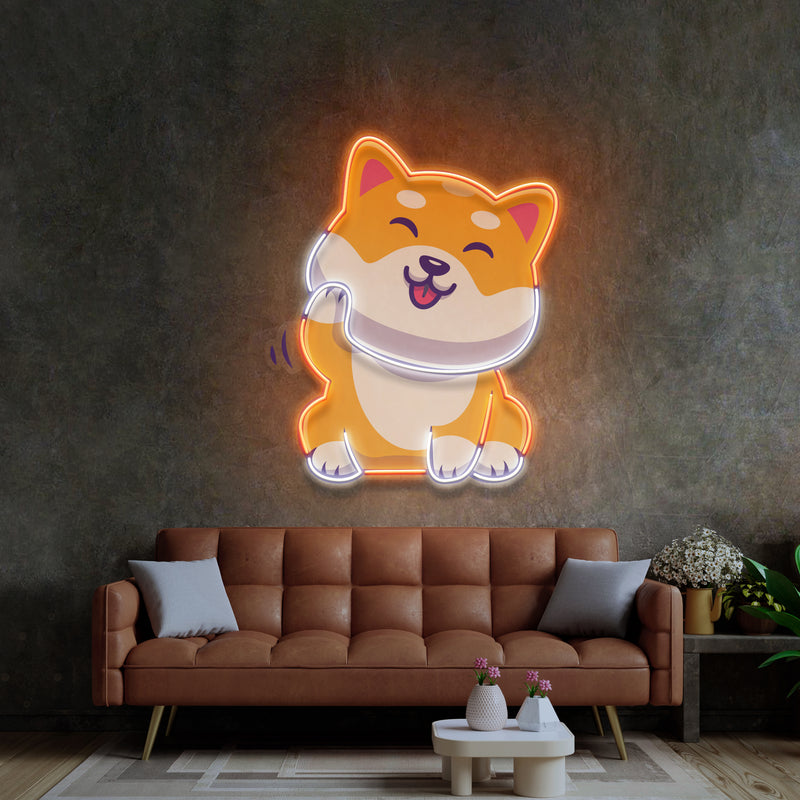 Cute Shiba LED Neon Sign Light Pop Art