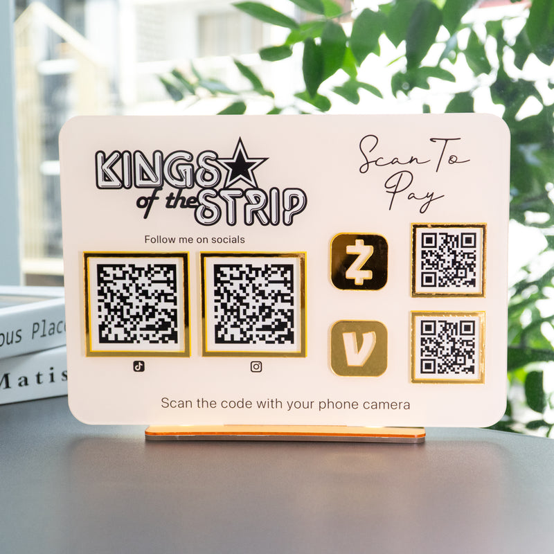 Custom Multi QR Code Horizontal Rectangle  layout A