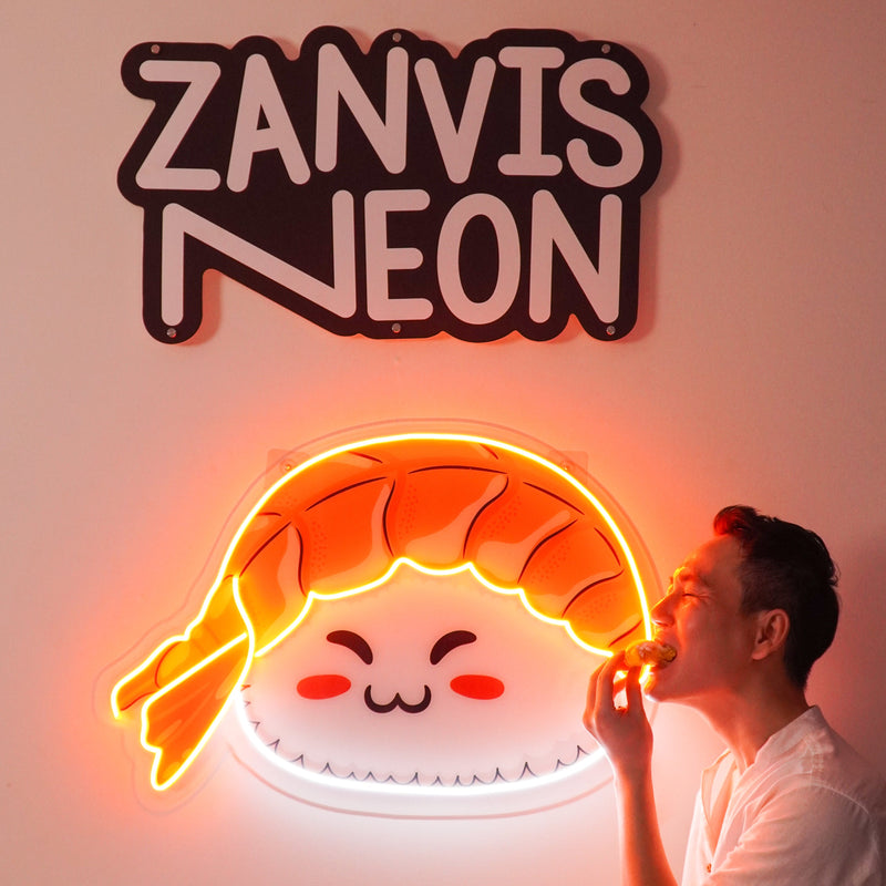 Nigiri Sushi Neon Acrylic Artwork