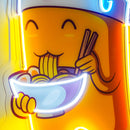 Beer Eating A Ramen Bowl LED Neon Sign Light Pop Art