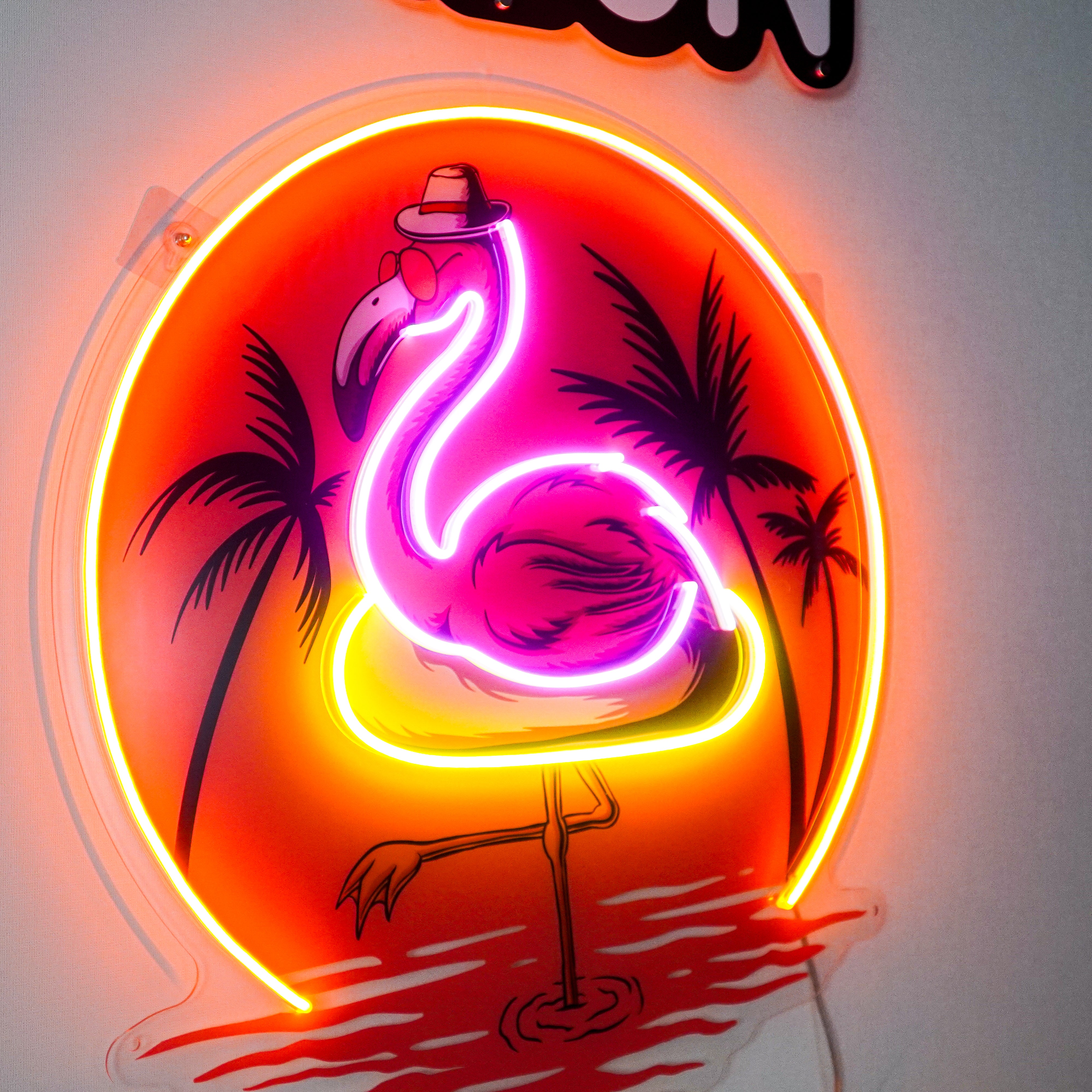 Flaming Summer LED Neon Sign Light Pop Art