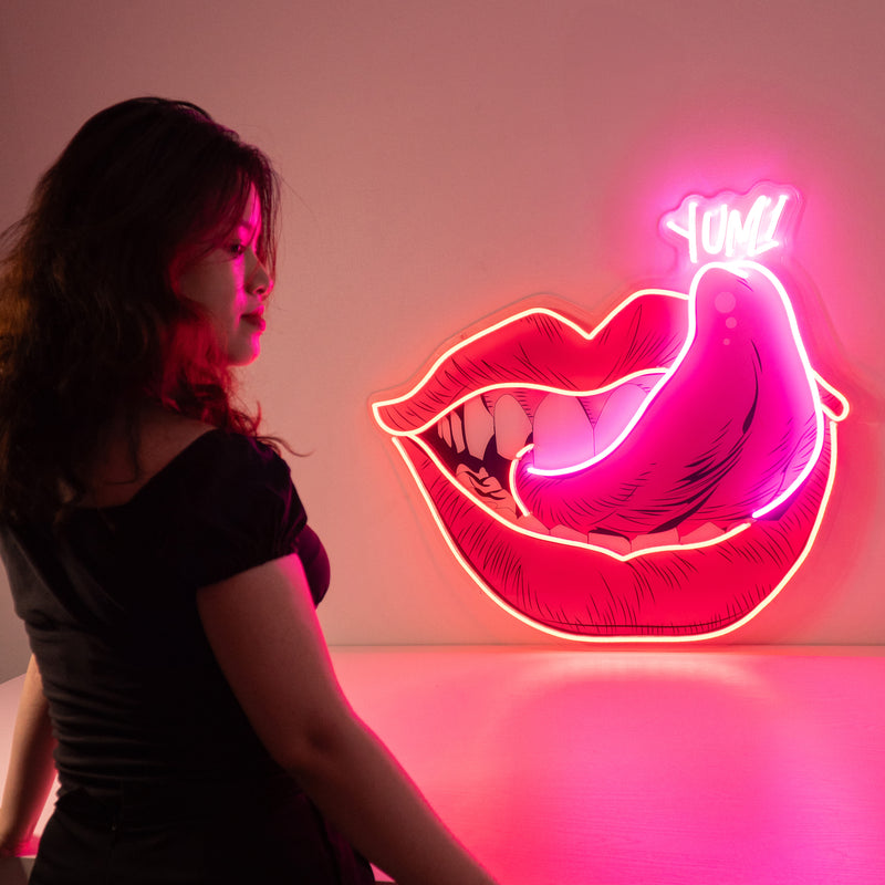 Taste of Your Lips Led Neon Acrylic Artwork