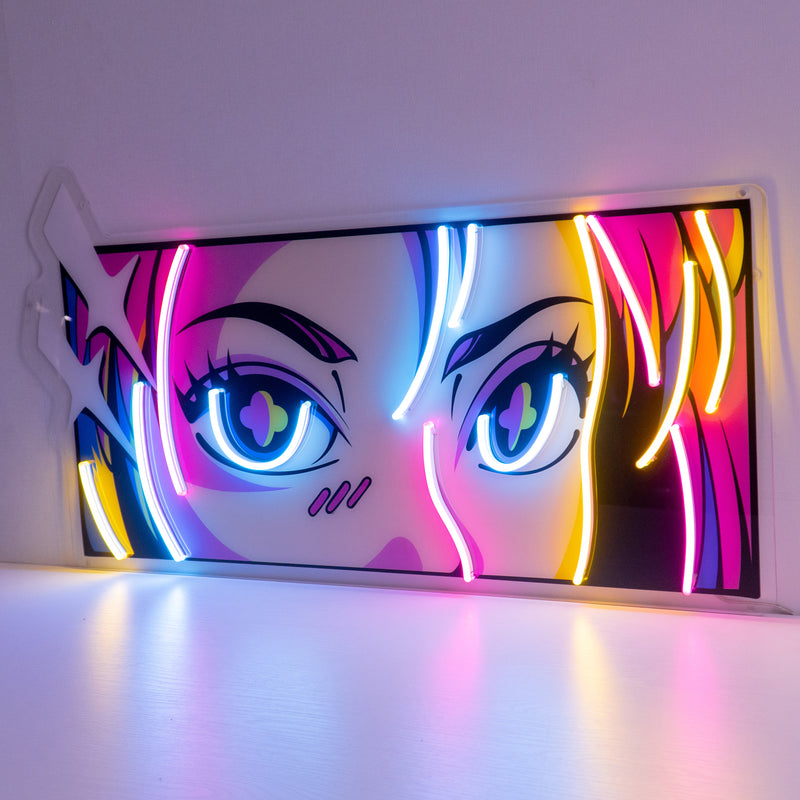 Passionate Eyes LED Neon Sign Light Pop Art