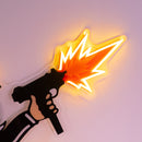 Violent Monopoly Gun Led Neon Acrylic Artwork