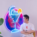 Tropical Mocktail LED Neon Sign Light Pop Art