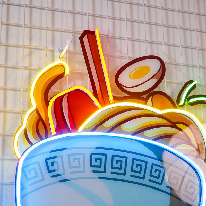 Ramen Bowl LED Neon Sign Light Pop Art