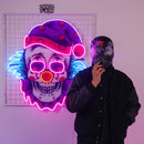 Clown Skull LED Neon Sign Light Pop Art