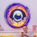 Astronauts Black Holes LED Neon Sign Light Pop Art