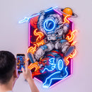 Astronaut Riding Tiger Led Neon Acrylic Artwork