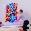Astronaut Riding Tiger Led Neon Acrylic Artwork