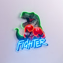 Jurassic Fighter LED Neon Sign Light Pop Art