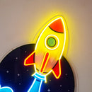 Rocket Led Neon Acrylic Artwork
