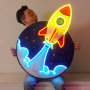 Rocket Led Neon Acrylic Artwork