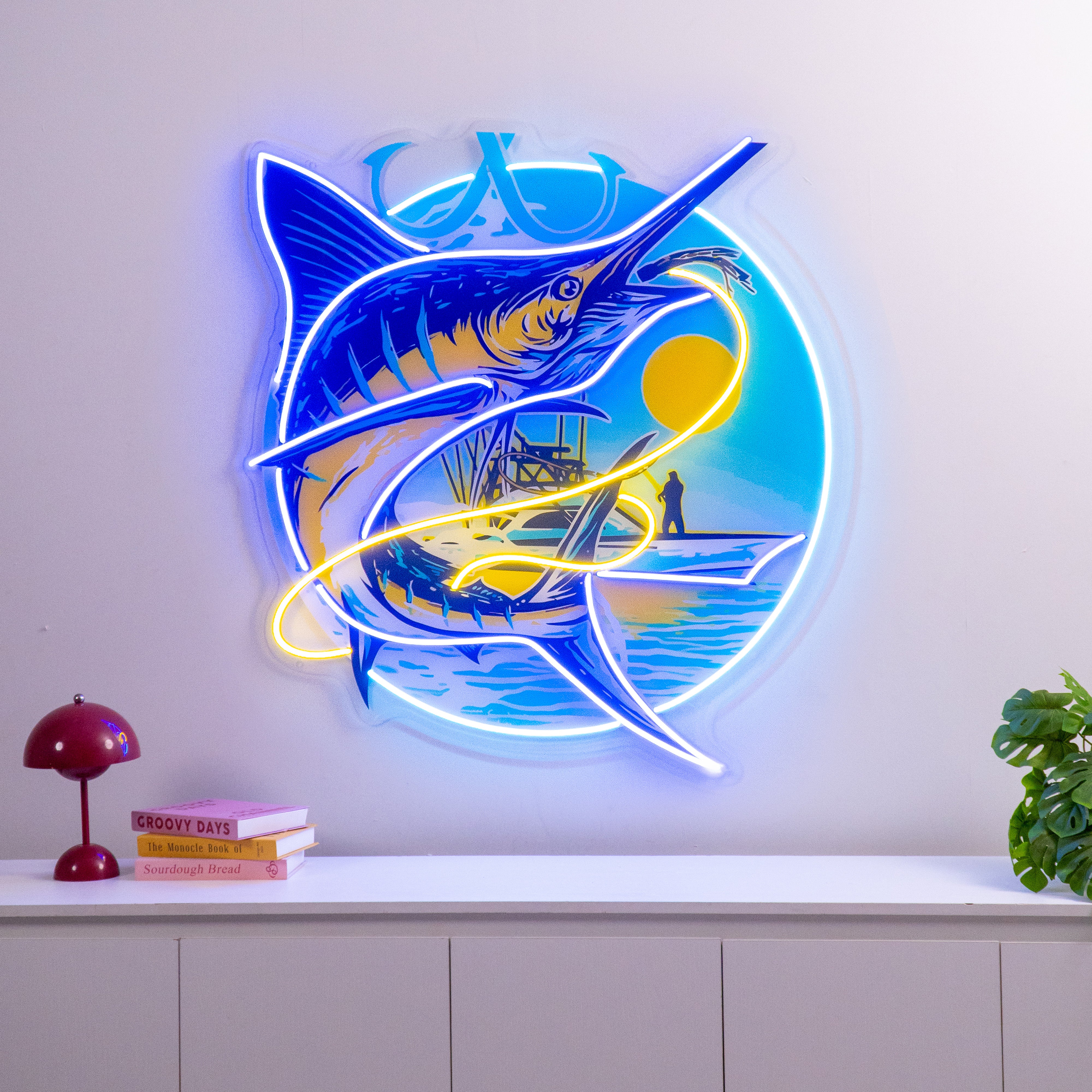Blend with The Ocean Waves LED Neon Sign Light Pop Art
