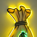 Money Bag Led Neon Acrylic Artwork