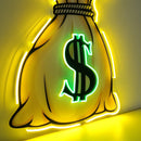 Money Bag Led Neon Acrylic Artwork