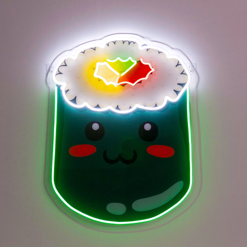 Green Sushi Led Neon Acrylic Artwork