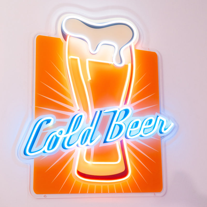 Cold Beer Led Neon Acrylic Artwork