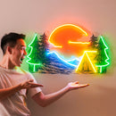 Winter Relaxation Led Neon Acrylic Artwork