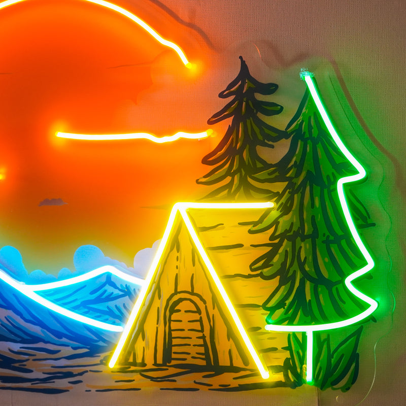 Winter Relaxation Led Neon Acrylic Artwork