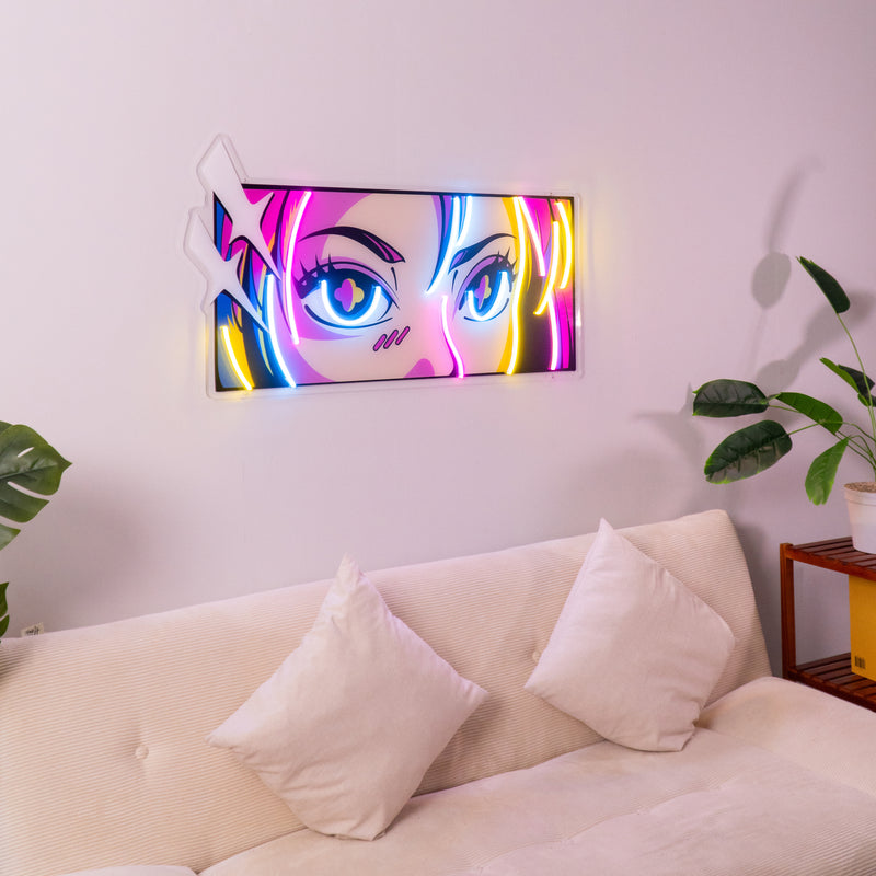 Passionate Eyes LED Neon Sign Light Pop Art