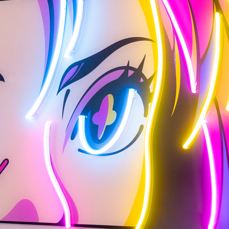 Passionate Eyes LED Neon Sign Light Pop Art